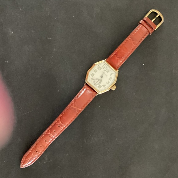 Antique Art Deco 1920’s Waltham Watch with Sapphire Crystal and Leather Band - Picture 1 of 8